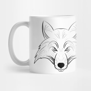 fox head art Mug